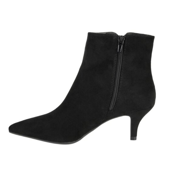 Journee Collection Isobel Pointed Toe Bootie Black Manmade 6.5M - Picture 4 of 4